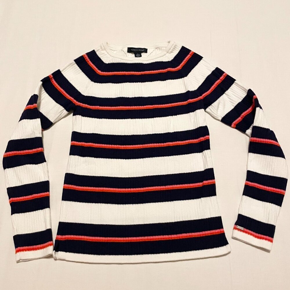 Tommy Hilfiger Girls Long Sleeve Shirt Size M Top